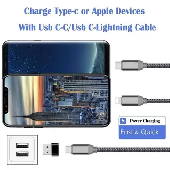USB Tipo C OTG Adapteris, USB C Male Micro USB Tipas-C USB Female į OTG Kabeliu, Skirta 
