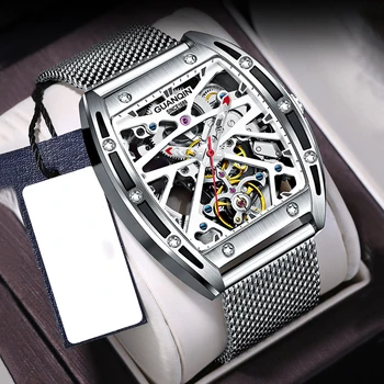 GUANQIN 2021 vyriški Laikrodžiai Mechaninis Automatinis laikrodis Vyrams Top Brand Prabanga, Nerūdijančio Plieno, Verslo Laikrodis Relogio Masculino