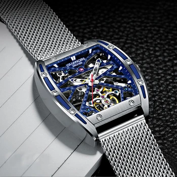 GUANQIN 2021 vyriški Laikrodžiai Mechaninis Automatinis laikrodis Vyrams Top Brand Prabanga, Nerūdijančio Plieno, Verslo Laikrodis Relogio Masculino