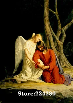 Jėzus ir angelas Krikščionių Siuvinėti kryželiu 14CT), jei panaudoto nemarginto Siuvinėjimo rinkiniai Meno Kryžminio Susiuvimo, 