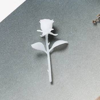 SNASAN 4pieces 3D Mikro Rose Kraštovaizdžio Mini 