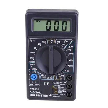 DT-838 LCD Skaitmeninis Multimetras Elektros Voltmeter Ammeter Testeris AC/DC 750/1000V Amp Volt Ohm Nešiojamieji Elektriniai Multi-Testeris Įrankis