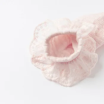 DB17732 dave bella vasaros mados kūdikių mergaičių gėlių nėrinių kojinės mielas vaikai vaikai mergina kojinės