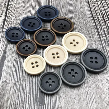 15-30mm Dervos mygtuką, keturių skylių mažos baudos pusėje matinio retro medienos mygtukus vyrų ir moterų švarkelis kostiumas kelnės siuvimo mygtukai