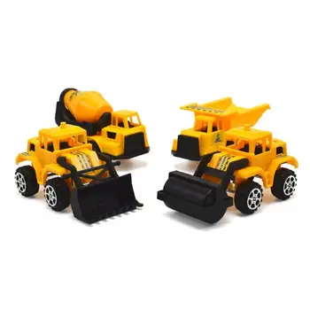 1PC Naujos Stumdomos Plastikinės Konstrukcijos Modelis Inžinerijos Žaislinės Transporto priemonės Buldozeris Roller Cemento Bakas Automobilių Berniukams, Vaikų Žaislai, Dovanos