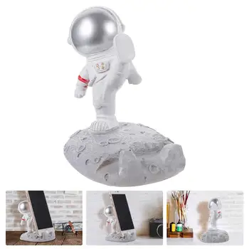1pc Žavinga Animacinių filmų Astronautas Dervos Amatų Stalo Ornamentas Kambarį Apdaila Office Home Darbalaukio Ornamentu