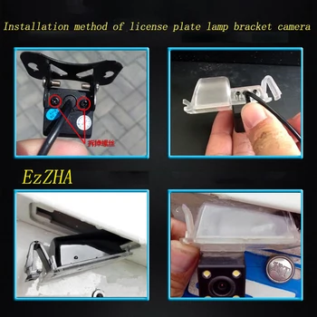 EzZHA Automobilio Galinio Vaizdo Kamera, Laikiklis Licenciją Plokštelės Šviesos 