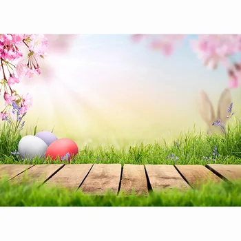SHENGYONGBAO Velykų Backdrops Fotografijos Pavasario Gėlės Triušis Kiaušiniai Baby Nuotrauka Fone Foto Studija 210318MXR-02