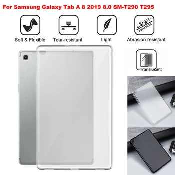 Tablet Case For Samsung Galaxy Tab 8 2019 8.0 SM-T290 T295 T297 Galinio Dangtelio Apsauginis Atveju Fundas Coque 