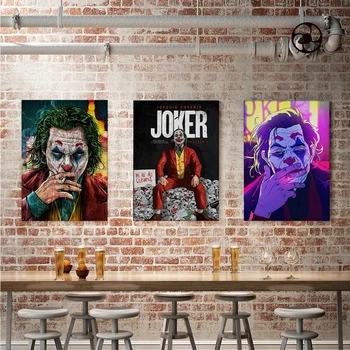 WTQ Filmus Joker Vieno Gabalo Drobės, Plakatai, Tapyba ir grafika Retro Plakato Sienų Dekoras Sienos paveiksl Kambario Dekoro Namų Dekoro