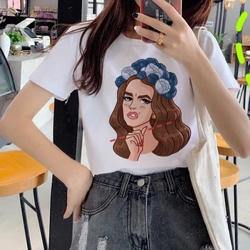 Lana Del Rey marškinėlius marškinėliai moterims streetwear japonijos harajuku kawaii kawaii marškinėliai estetinės grafinis tees moterims