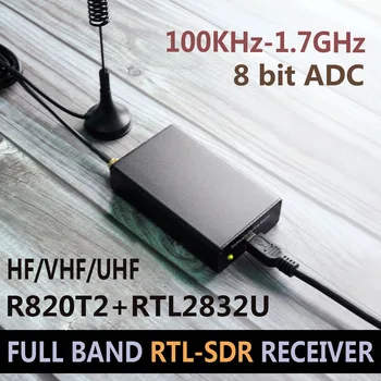 Kumpis Radijo Imtuvas 100KHz-1.7 GHz pilna Juosta UV HF RTL-SDR USB Imtuvas RTLSDR USB dongle, su RTL2832u R820t2 RTL SDR Imtuvas