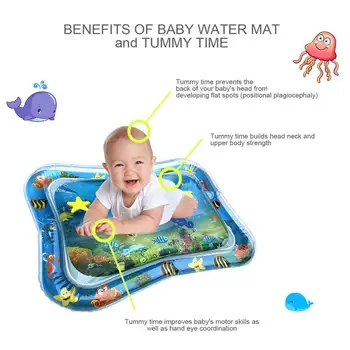 Vasaros pripučiami vandens kilimėlis kūdikiams Saugos Pagalvėlė Ledo Kilimėlis Ankstyvojo Lavinimo Žaislai Žaisti Žaislai Vasarą