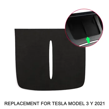 Automobilio Centrinio Valdymo Skydas Suede savo Ruožtu Kailis, Dekoratyvinis Lipdukas Pakeisti Tesla Model 3 Y 2021