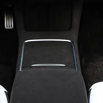 Automobilio Centrinio Valdymo Skydas Suede savo Ruožtu Kailis, Dekoratyvinis Lipdukas Pakeisti Tesla Model 3 Y 2021