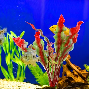 Dirbtinis Povandeninių Augalų Akvariumo Dekoras Plastiko Tikroviška Augalų Vandens Žolės Prekių Žuvų Bakas Žiūrėjimo Apdailos Reikmenys