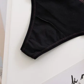 SP&MIESTAS Laišką Medvilniniai moteriški Apatiniai, Seksualus apatinis Trikotažas Sporto Mažas Juosmens Kvėpuojantis Besiūlės Kelnaitės Thong Plus Size Soft Trumpikės