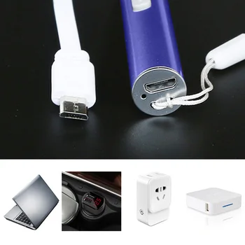5D Diamond Tapybos Įrankis USB Įkrovimo Apšvietimo Tašką Gręžimo Pen Rinkiniai su 5vnt Patarimų 
