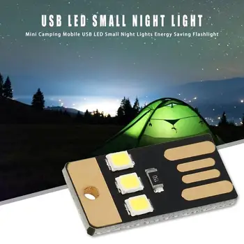 Karšto Pardavimo Kempingas Lempa Klasikinis Subtilus Mini Slim Mobile USB LED Mažos Lemputės, Stovyklavimui Stalas Kompiuterio Nakties Šviesos Lempos