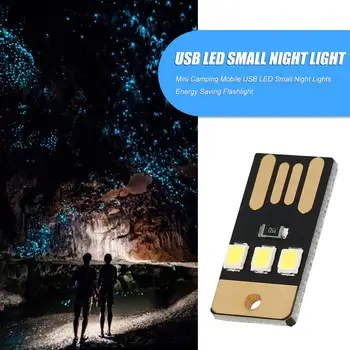 Karšto Pardavimo Kempingas Lempa Klasikinis Subtilus Mini Slim Mobile USB LED Mažos Lemputės, Stovyklavimui Stalas Kompiuterio Nakties Šviesos Lempos