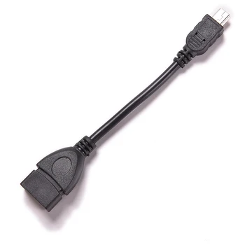 Mini USB 5pin Male Į USB 2.0 Type A Female Lizdas OTG Host Adapteris Trumpas Kabelis