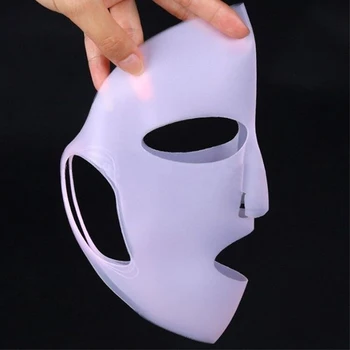 1PCS Daugkartinio naudojimo 3D Silikoninis Grožis, Veido Drėkinantis Kaukė Padengti Drėkina Lapas Kaukė Moterų Veido Odos Priežiūros Padengti Įrankis