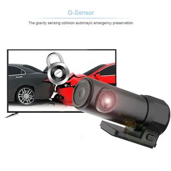 Vairavimo Diktofonas Brūkšnys Cam Automobilių DVR Kamera Skaitmeninio Vaizdo įrašymo 1080P Wifi Mini Automobilių DVR Brūkšnys Kamera, Naktinio Matymo Kamera
