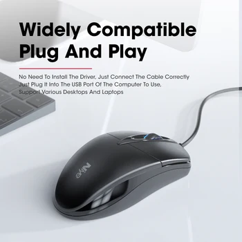 Kompiuterio Pelės Laidinio USB Ergonomiškas 1200DPI Optinė Mause Žaidimų Pelėms Nešiojamas Office Notebook PC Gamer Žaidimų Priedai