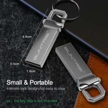 Suntrsi Pen drive 64gb USB 2.0 Flash Drive 32gb pendrive128gb флешка vandeniui usb флэш-накопители memory stick metalo dovana