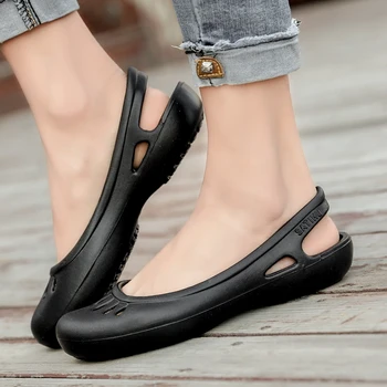 Geriausia pardavimo ponios sandalai pokylių vasaros slaugytoja batai EVA gumos darbo batai slaugytoja batai juoda oficialią dėvėti atsitiktinis ponios sandalai