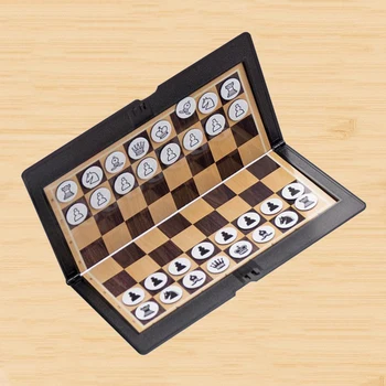 Sulankstomas Šachmatų Lenta Mini Dydžio Šachmatų Rinkinį Kelionės Nešiojamų Piniginė Kišenėje Šachmatų Stalo Žaidimas, Šeimos Žaidimas