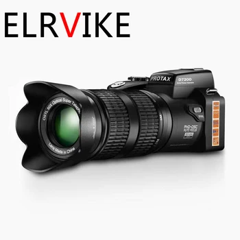 ELRVIKE Skaitmeninis Fotoaparatas HD POLO D7200 PROTAX 33Million Taškų Automatinio Fokusavimo Profesionalus SLR Vaizdo Kamera 24X Optinis Priartinimas Tris Objektyvas