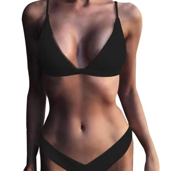 2021 Naujas Bikini Moterims maudymosi Kostiumėliai Moterims Bikini Komplektas Kietų Bikini Komplektas Seksualus Paplūdimio Drabužiai Biniki Nustatyti maudymosi kostiumėlį, Maudymosi Kostiumą, Moteris