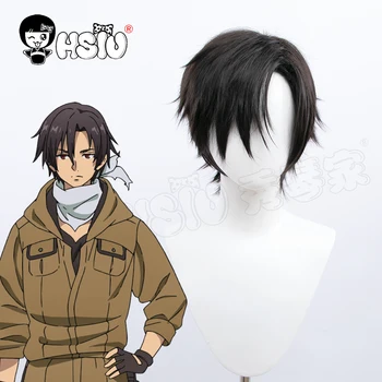 Shinel Nozen cosplay perukas Anime 86-EightySix Cosplay HSIU Gamtos juodi trumpi plaukai+Nemokamas prekės perukas Bžūp
