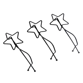 Pinksee 3pcs/set Kūrybinių Mados Geometrinis Star Bowknot Formos Twist Barrettes Moterų, Mergaičių Paprasta Gražių Plaukų Clips plaukų segtukai