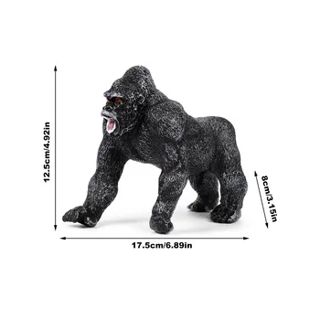 Žvėris Gyvūnų Modelio Realus Gorila, Šimpanzė Pav Švietimo Žaislai Vaikams, Statulėlės, Kolekcines, Minkštos Gumos Gyvūnų žaislas Vaikams