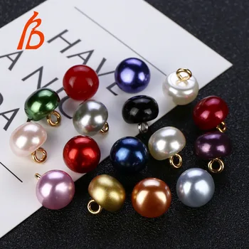 6PCS/Daug Pearl Karka mygtukai Drabužių apdailai Įvairių spalvų mygtukus megztinis kailis Rankinės Siuvimo reikmenys 
