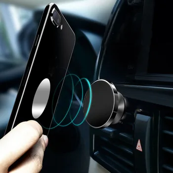 Universalus 360 Laipsnių Besisukantis Automobilių Magnetinis Laikiklis Auto Mobilųjį Telefoną Oro Angos Mount/Siurbimo Atraminis Stovas Laikiklis, Automobilio Interjero