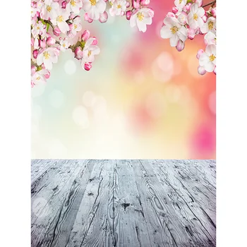 Vinilo Gėlių ir Medienos Lentos Fotografijos Backdrops medinių grindų Tekstūros Temą Fotografijos Fone 2010 m. 3 FMB-72