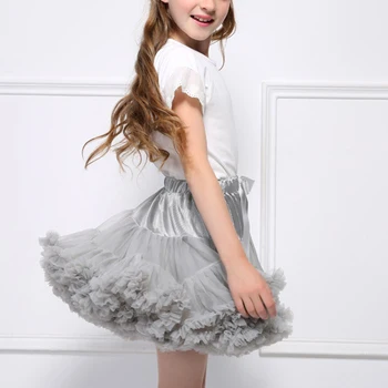 Vaikai princesė sijonas Balerinos tutu Pettiskirt Purus Vaikų Baleto Sijonai Šalies Šokių Princesė Mergina Tiulio Drabužiai