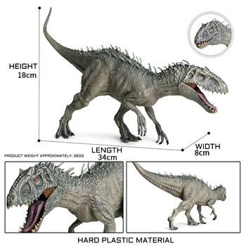 34CM/13.4 Į Dinozaurų Modelis Tyrannosaurus Rex Stimuliacija Gyvūnų Žaislas PVC Žaislo Modelis Berniukams Vaikų Gimtadienio Dovana
