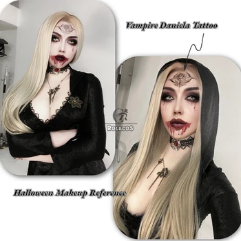 ROLECOS Lady Dimitrescu Dukra Kostiumas RE8 Kaime Daniela Cosplay Vampyras Halloween Kostiumai Gobtuvu Moterų Viduramžių Dres