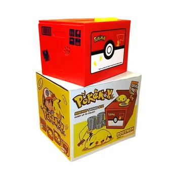 Pokemon Pikachu Pav Plastikinių Elektroninių Pinigų Dėžutės Pavogti Monetos Piggy Bank Žaislai, Statulėlės, Vaikų Gimtadienio Giftren Gimtadienio Dovana
