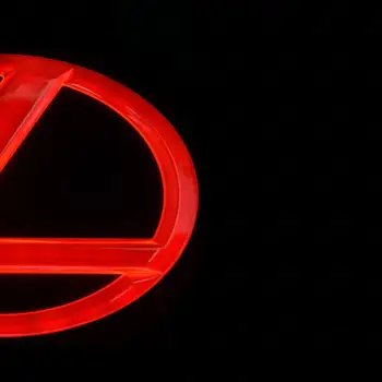4D Le + xus Priekiniai Galiniai Automobilių LED Emblema Šviesos GS300 ES300 ES240 DS350 Automobilio Logotipas Ženklelis Žibintas Gabaritinis Apšvietimas