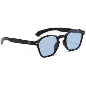 Peekaboo aikštėje apvalus rėmo akiniai moterų retro stiliaus viso kadro kniedės saulės akiniai vyrams uv400 geltona mėlyna 2022 spalvų