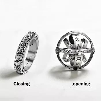 QWC Derlius Astronominių Kamuolys Piršto Žiedai, Moterų, Vyrų, Unisex Deformuojamieji Sukasi Kūrybinis Dizainas Unikalus Papuošalų Karšto Pardavimo