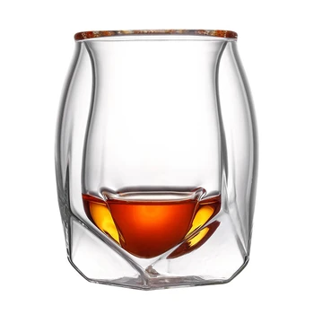 Aukštos Technologija Dvigubos Sienelės Viskio Stiklo Profesinės Scotch Whisky Apdailos Iššūkiu Akinius Roko Brendžio Snifter Vyno Apdailos Iššūkiu Skonio Puodeliai