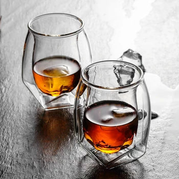 Aukštos Technologija Dvigubos Sienelės Viskio Stiklo Profesinės Scotch Whisky Apdailos Iššūkiu Akinius Roko Brendžio Snifter Vyno Apdailos Iššūkiu Skonio Puodeliai