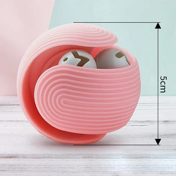 2vnt Naminių Kačių Build-in Katžolių Ball Žaislas Katė Kramtyti Molinis Kamuolys LDPE Medžiagos Preying Kramtomoji Bell Bite Atsparus