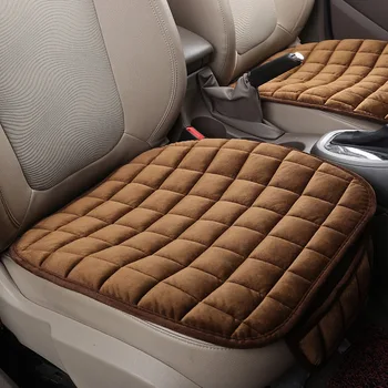 Universalus Žiemos Šiltos Automobilio Sėdynės Padengti Pagalvėlė Anti-slip Priekiniai Kėdės Sėdynė Kvėpuojantis Padas Automobilio Sėdynės Raštas Sėdynių užvalkalai Automobiliams